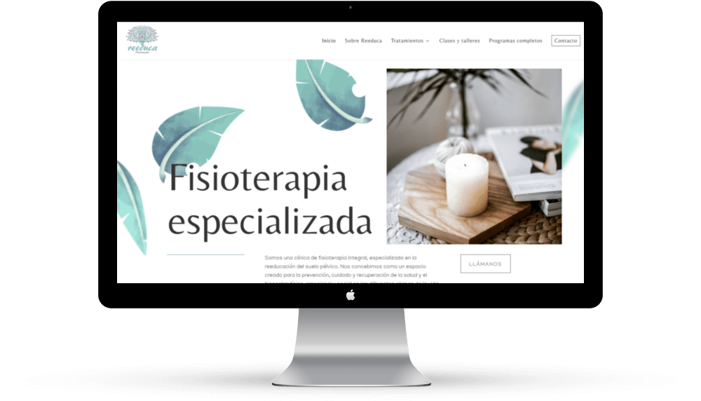 Projet de design web de Reeduca Fisioterapia